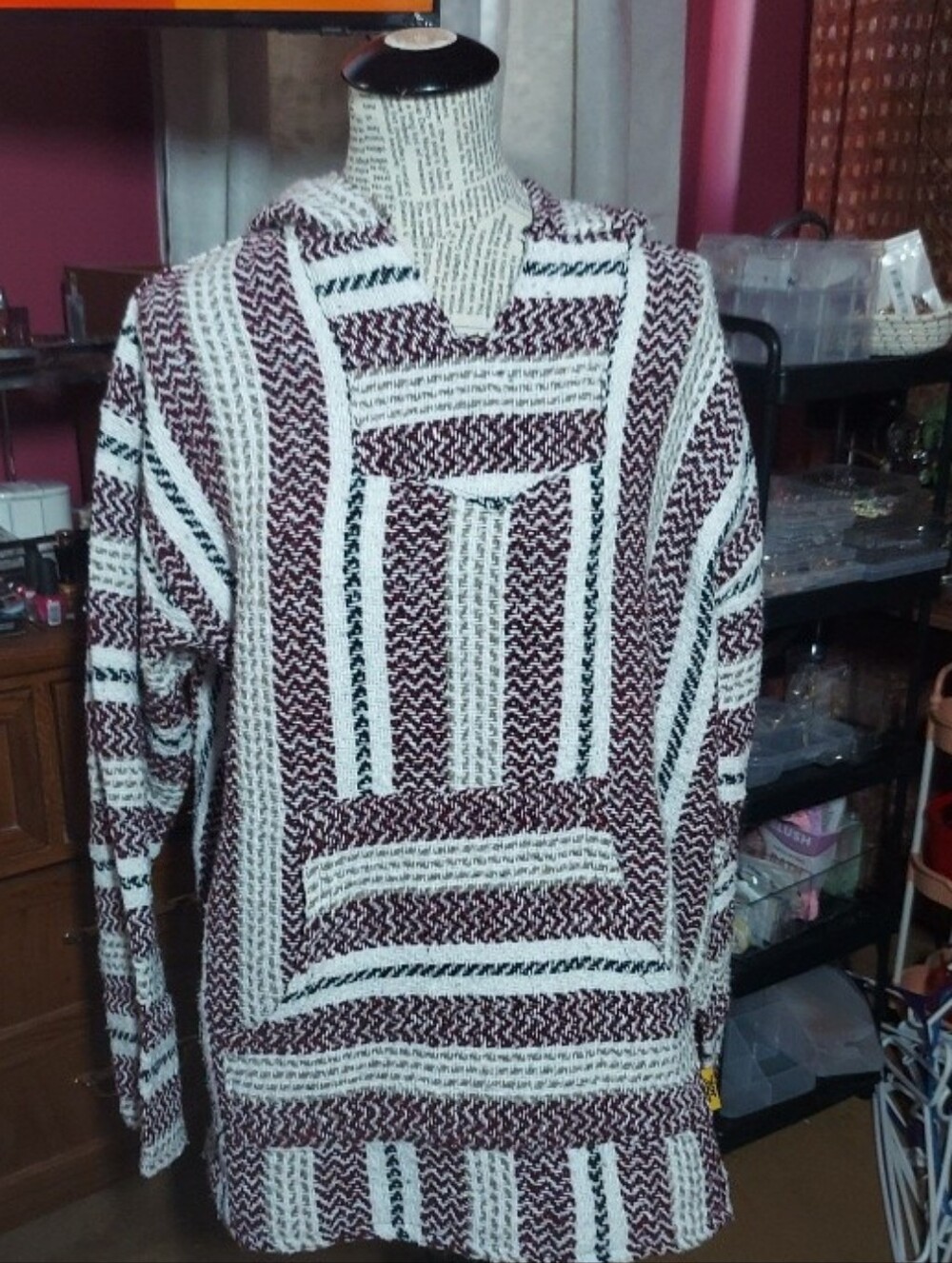 Baja Joe Red & Grey Pullover Unisex Size XL